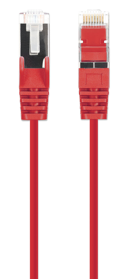 Cat8.1 U/FTP Slim Network Patch Cable, 10 ft., Red, 10-Pack Image 4