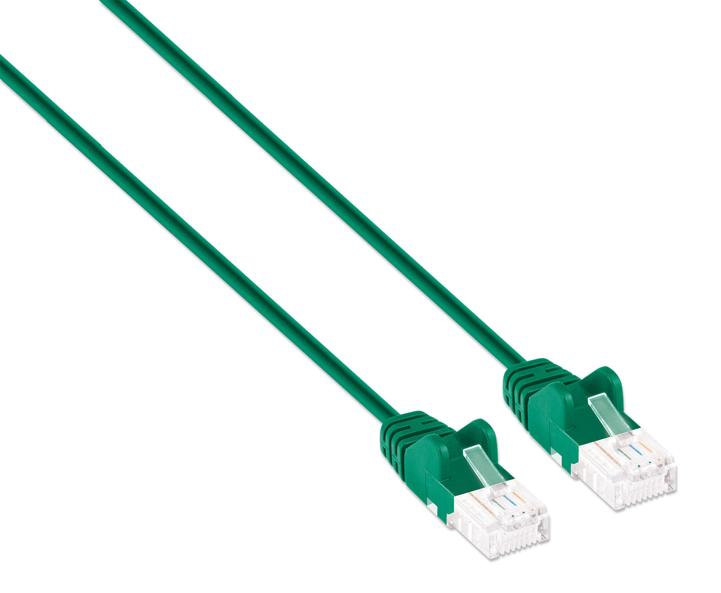 Cat6 U/UTP Slim Network Patch Cable, 0.5 ft., Green Image 2