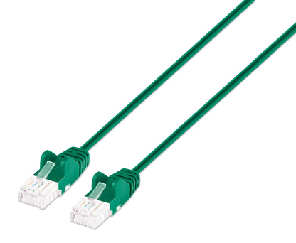 Cat6 U/UTP Slim Network Patch Cable, 0.5 ft., Green Image 1