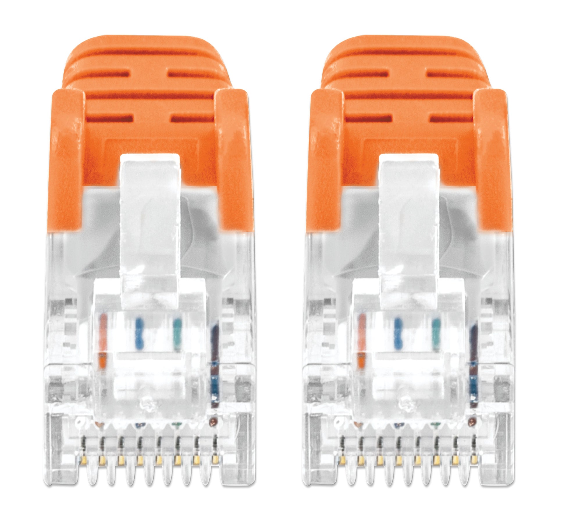 Cat6 U/UTP Slim Network Patch Cable, 0.5 ft., Orange Image 3