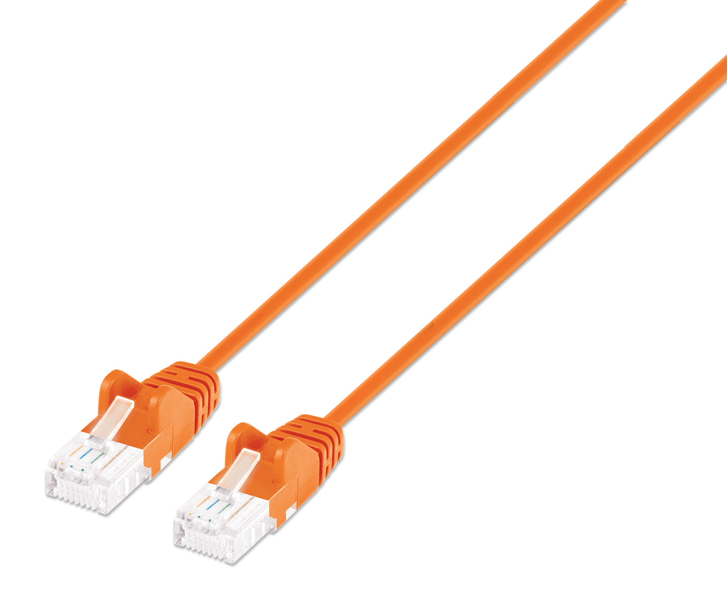 Cat6 U/UTP Slim Network Patch Cable, 0.5 ft., Orange Image 1