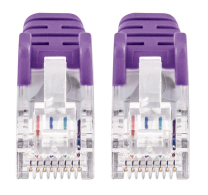 Cat6 U/UTP Slim Network Patch Cable, 0.5 ft., Purple Image 3