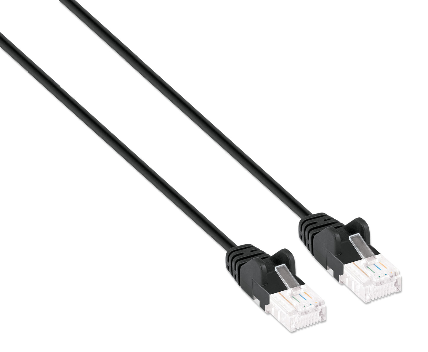 Cat6a U/UTP Slim Network Patch Cable, 0.5 ft., Black Image 2