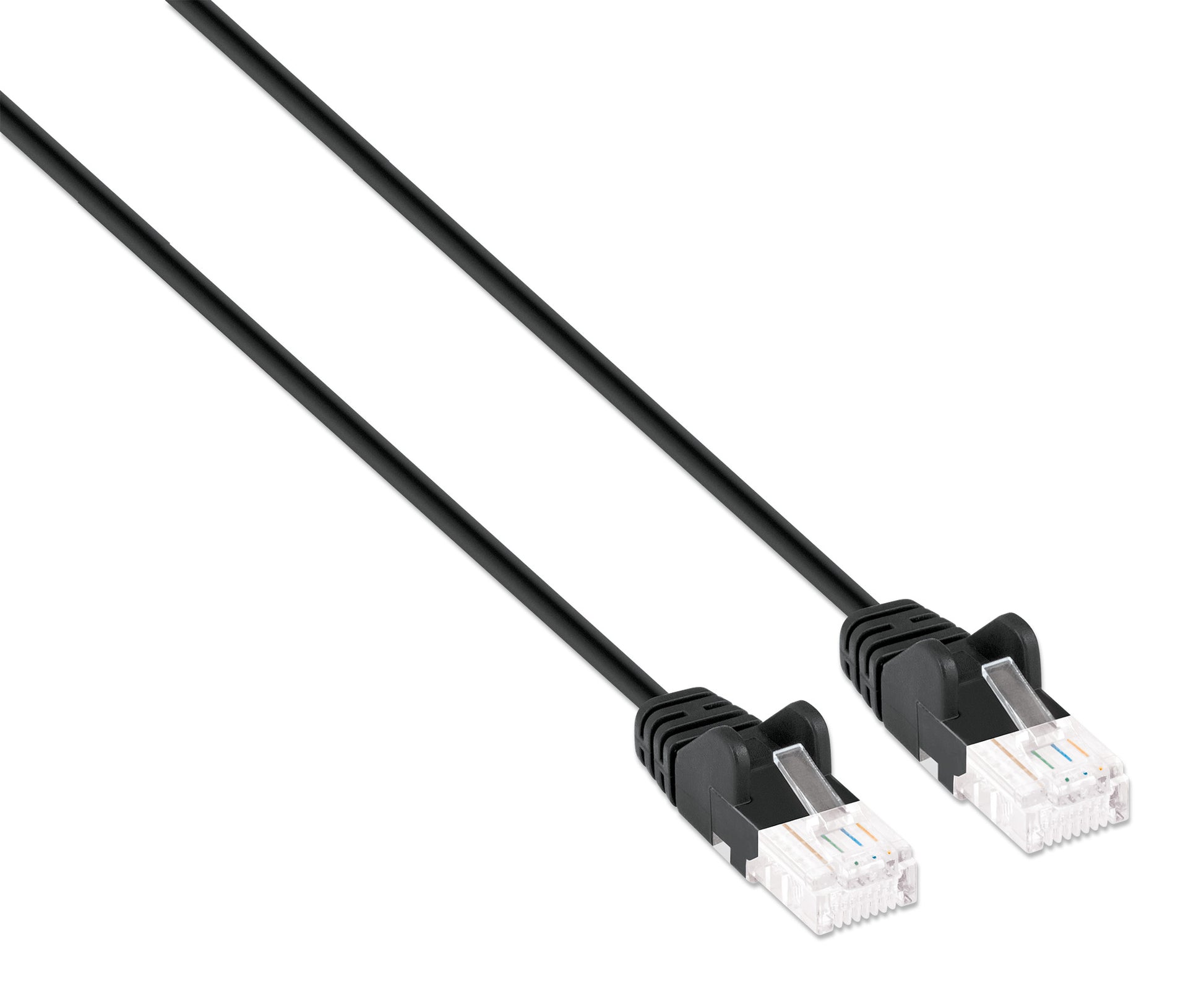 Cat6a U/UTP Slim Network Patch Cable, 0.5 ft., Black Image 2