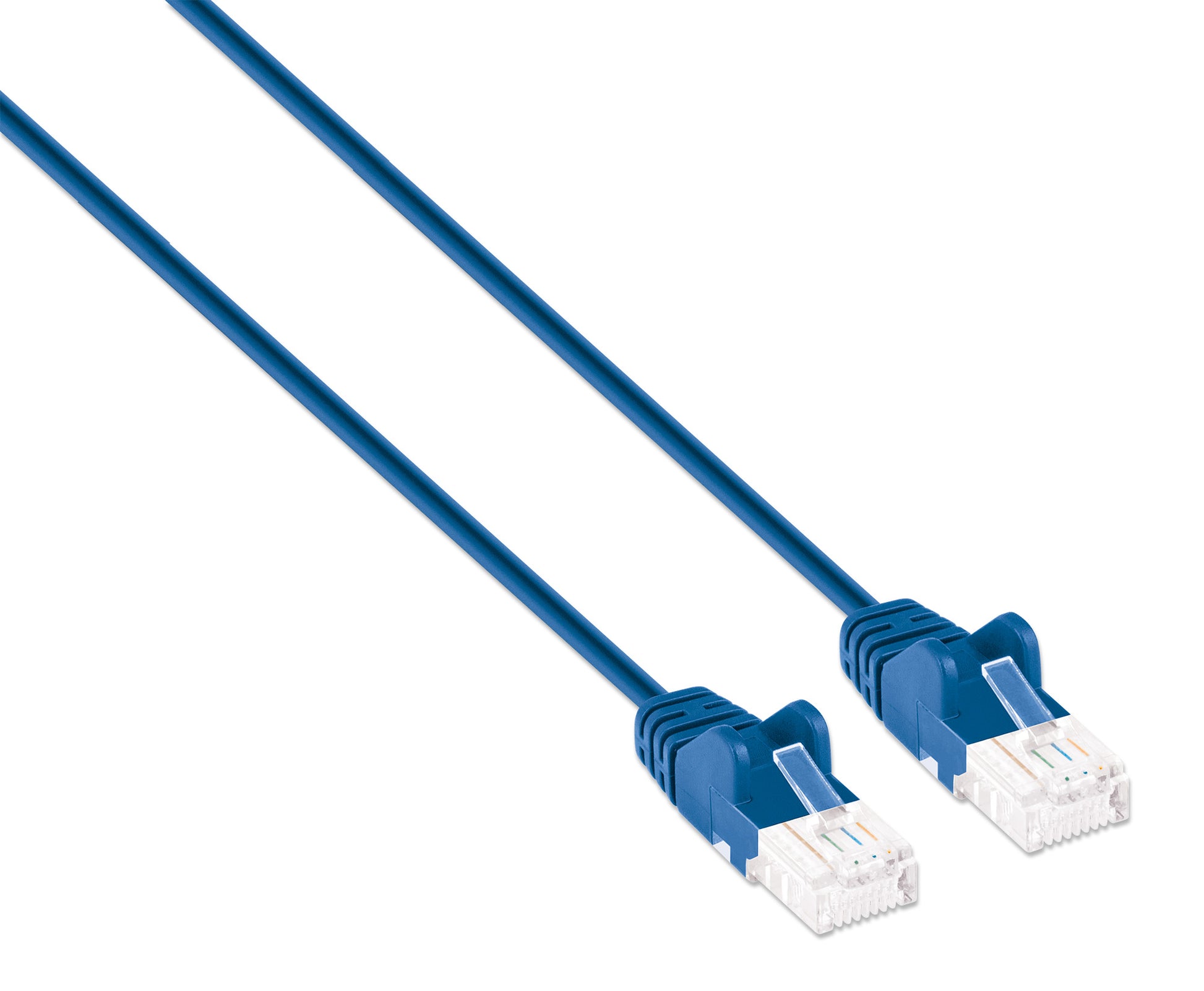 Cat6a U/UTP Slim Network Patch Cable, 0.5 ft., Blue Image 3