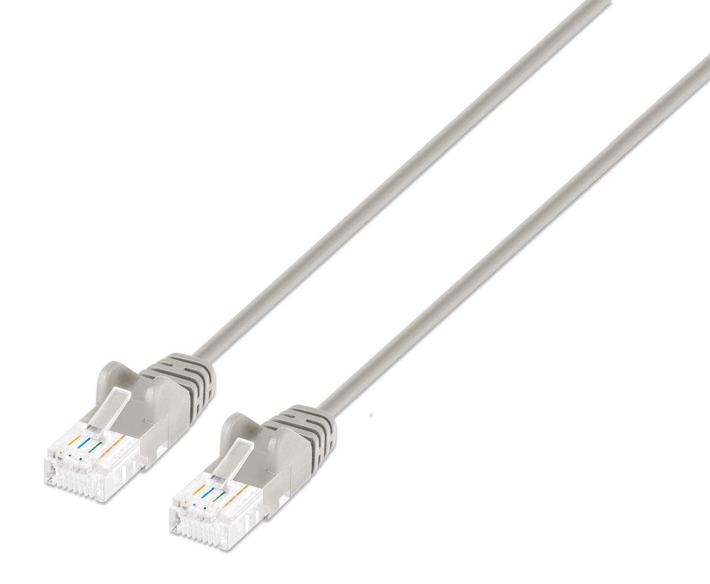 Cat6a U/UTP Slim Network Patch Cable, 0.5 ft., Gray Image 1