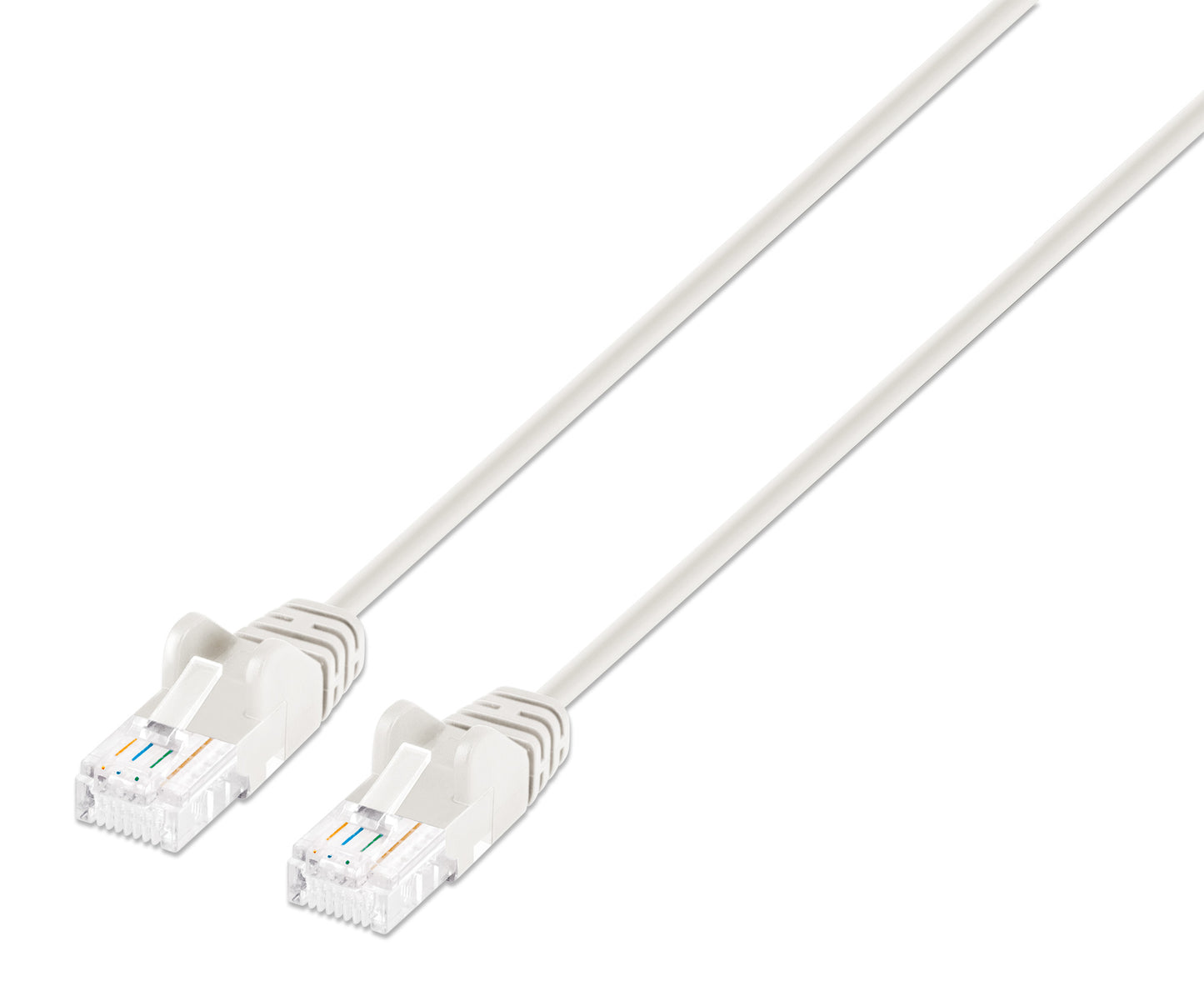 Cat6a U/UTP Slim Network Patch Cable, 0.5 ft., White Image 1