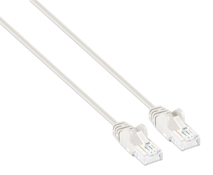 Cat6a U/UTP Slim Network Patch Cable, 0.5 ft., White Image 2