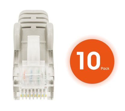 Cat6 U/UTP Premium Network Patch Cable, 0.15 m (0.5 ft.), Gray, 10-Pack Image 5