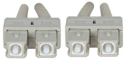 1 m SC to SC UPC Fiber Optic Patch Cable, 2.0 mm, Duplex, OFNR, OM3 Multimode, Aqua Image 4