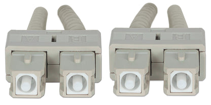 2 m LC to LC UPC Fiber Optic Patch Cable, 2.0 mm, Duplex, OFNR, OM4 Multimode, Violet Image 4