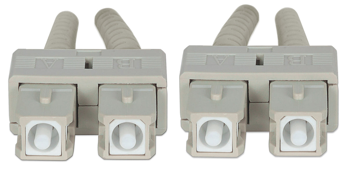 4 m LC to LC UPC Fiber Optic Patch Cable, 2.0 mm, Duplex, OFNR, OM4 Multimode, Violet Image 4