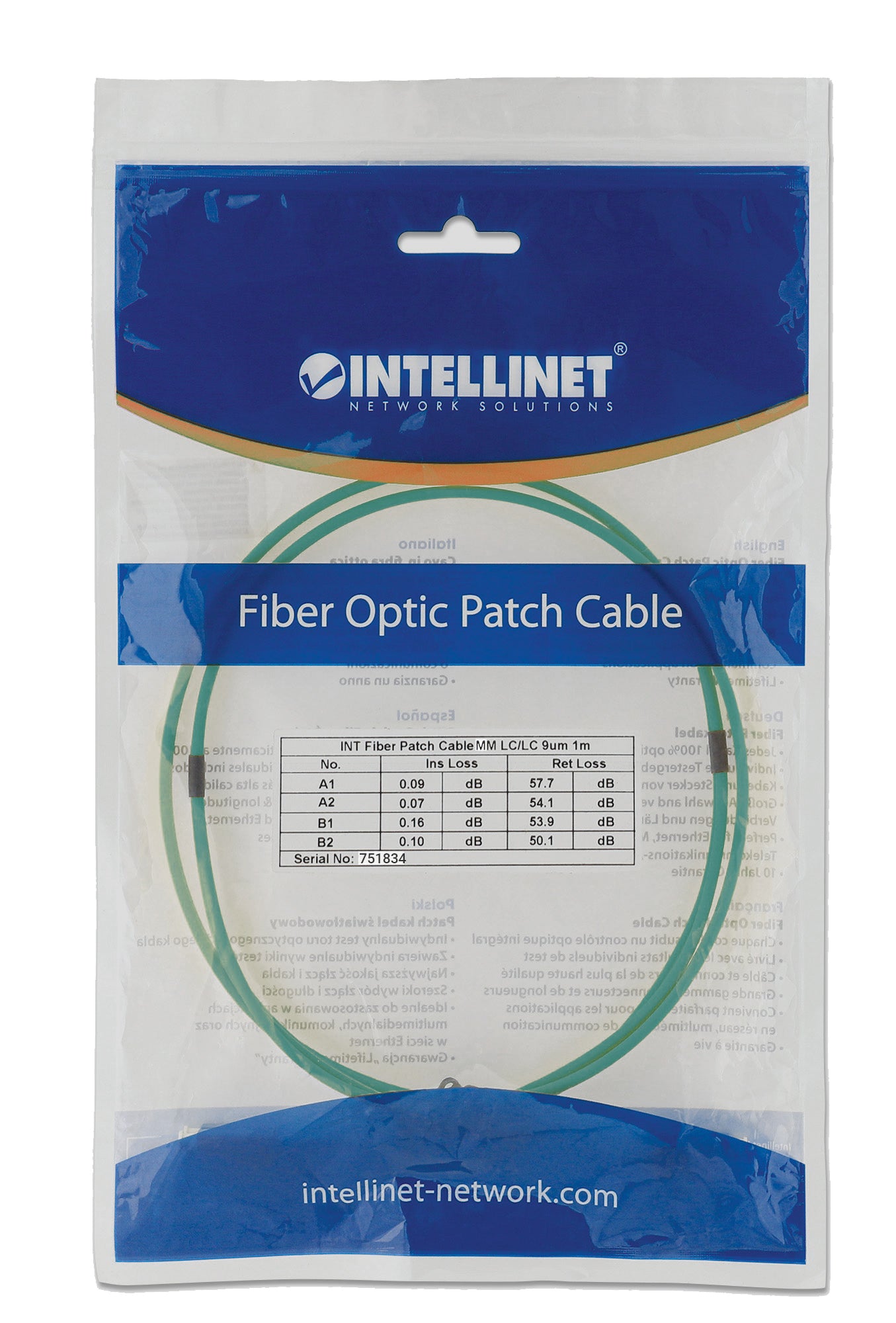 5 m LC to LC UPC Fiber Optic Patch Cable, 2.0 mm, Duplex, OFNR, OM4 Multimode, Aqua Image 5
