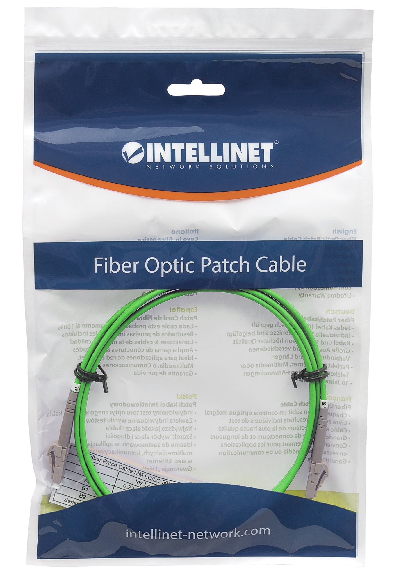 1 m LC to LC UPC Fiber Optic Patch Cable, 2.0 mm, Duplex, OFNR, OM5 Multimode, Lime Green Image 5