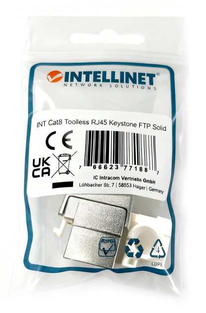 Cat8.1 40G Shielded Toolless Keystone Jack Packaging Image 2