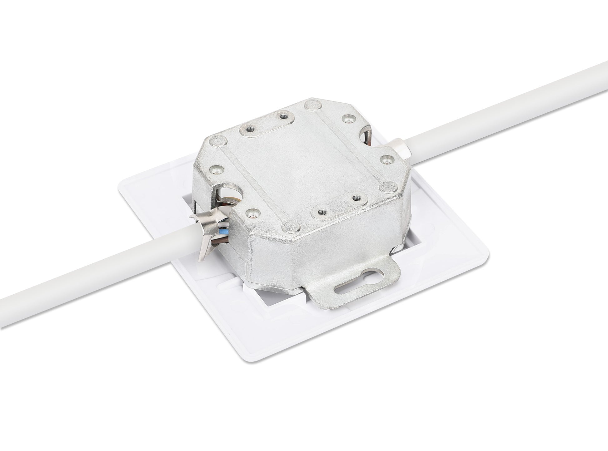 2-Port Cat6 10G Shielded RJ45 Wall Plate Image 6