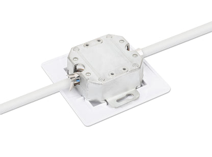 2-Port Cat6a 10G Shielded RJ45 Wall Plate Image 6