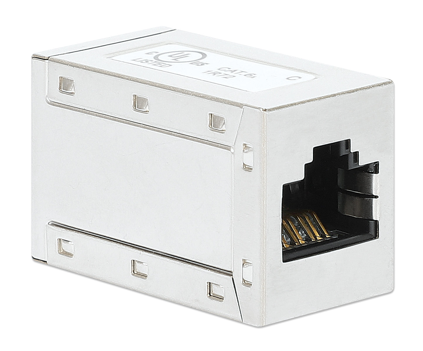 Cat6a 10G Shielded Modular RJ45 Inline Coupler Image 2