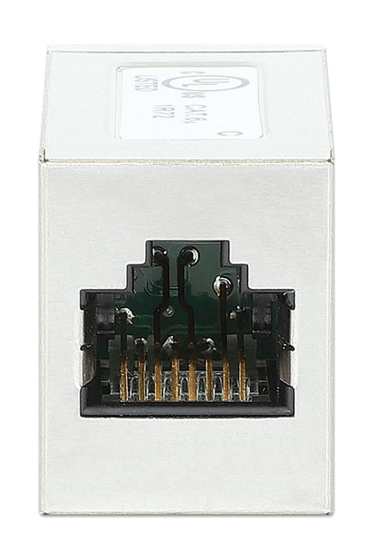 Cat6a 10G Shielded Modular RJ45 Inline Coupler Image 3