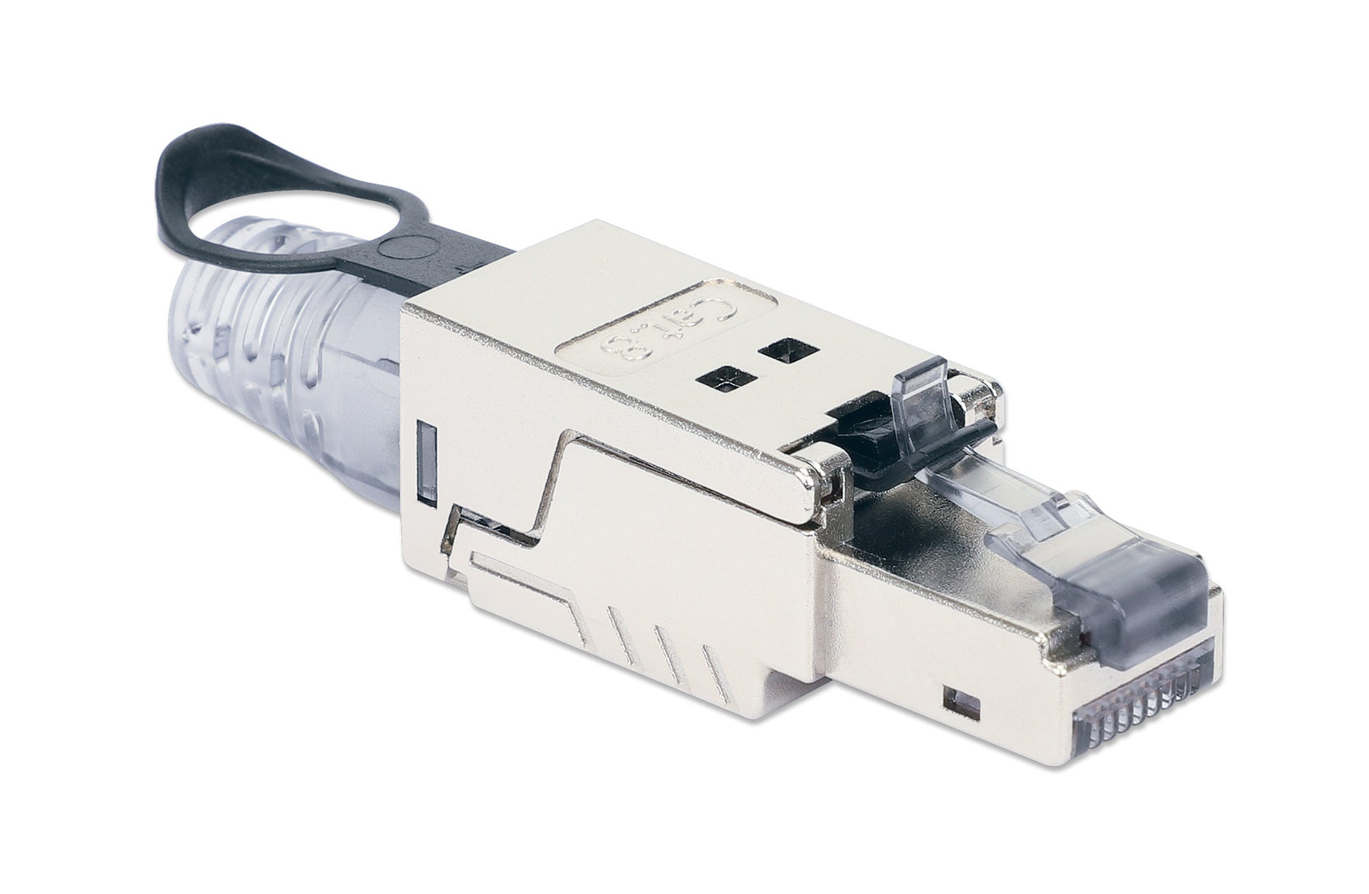 Cat8.1 40G Shielded Toolless RJ45 Modular Field Termination Plug with Pull-ring Release Image 2