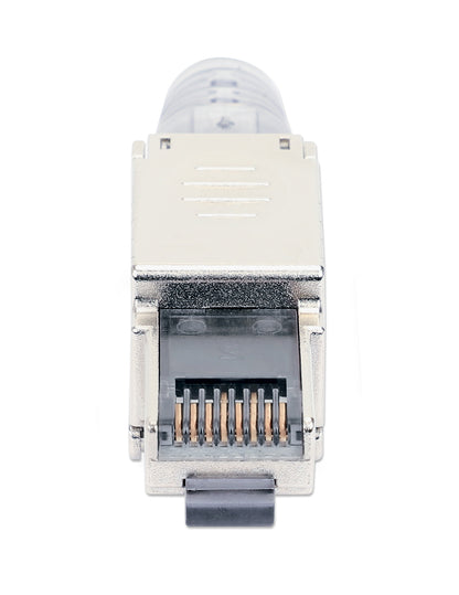 Cat8.1 40G Shielded Toolless RJ45 Modular Field Termination Plug with Pull-ring Release Image 4
