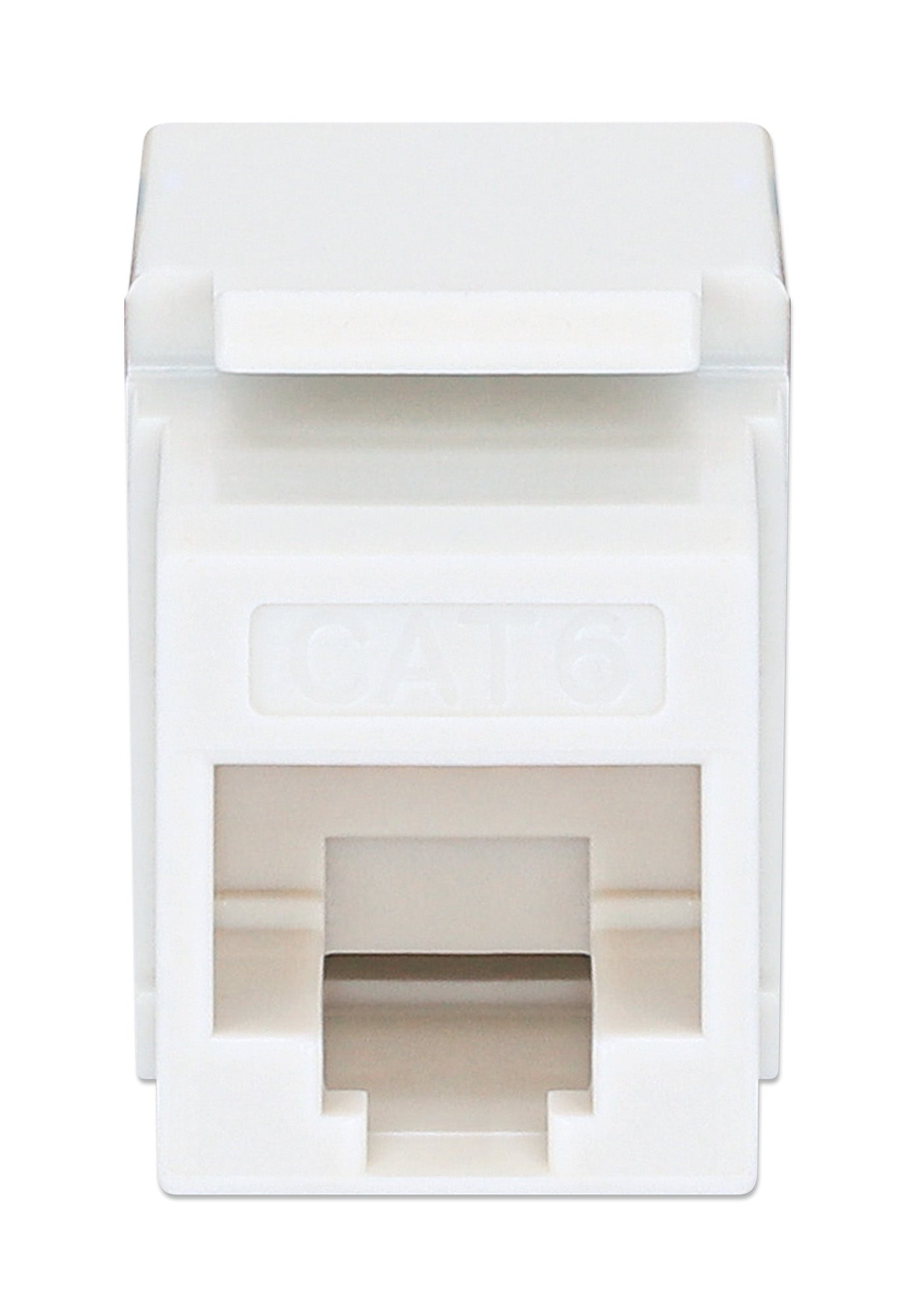 Cat6 Slim Punch-Down Keystone Jack, White Image 3