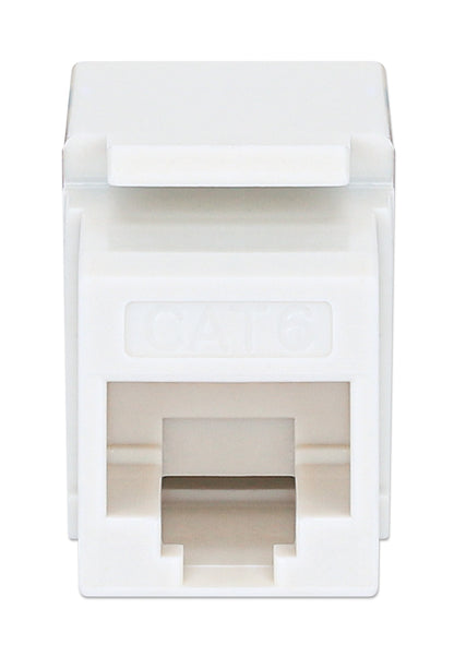 Cat6 Slim Punch-Down Keystone Jack, White Image 3