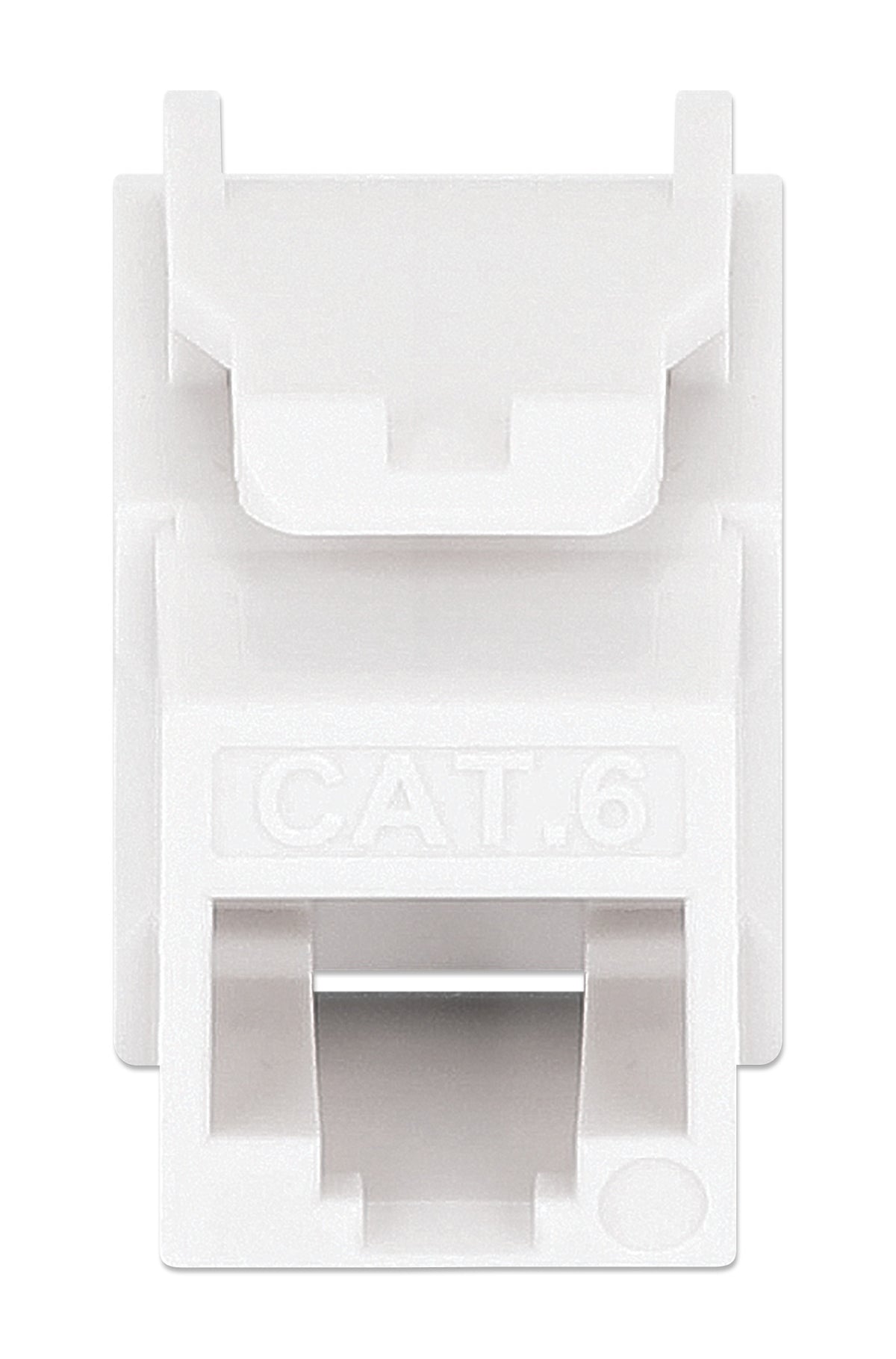 Cat6 Slim Keystone Jack with Punch-Down Stand, White, 25-Pack Image 4