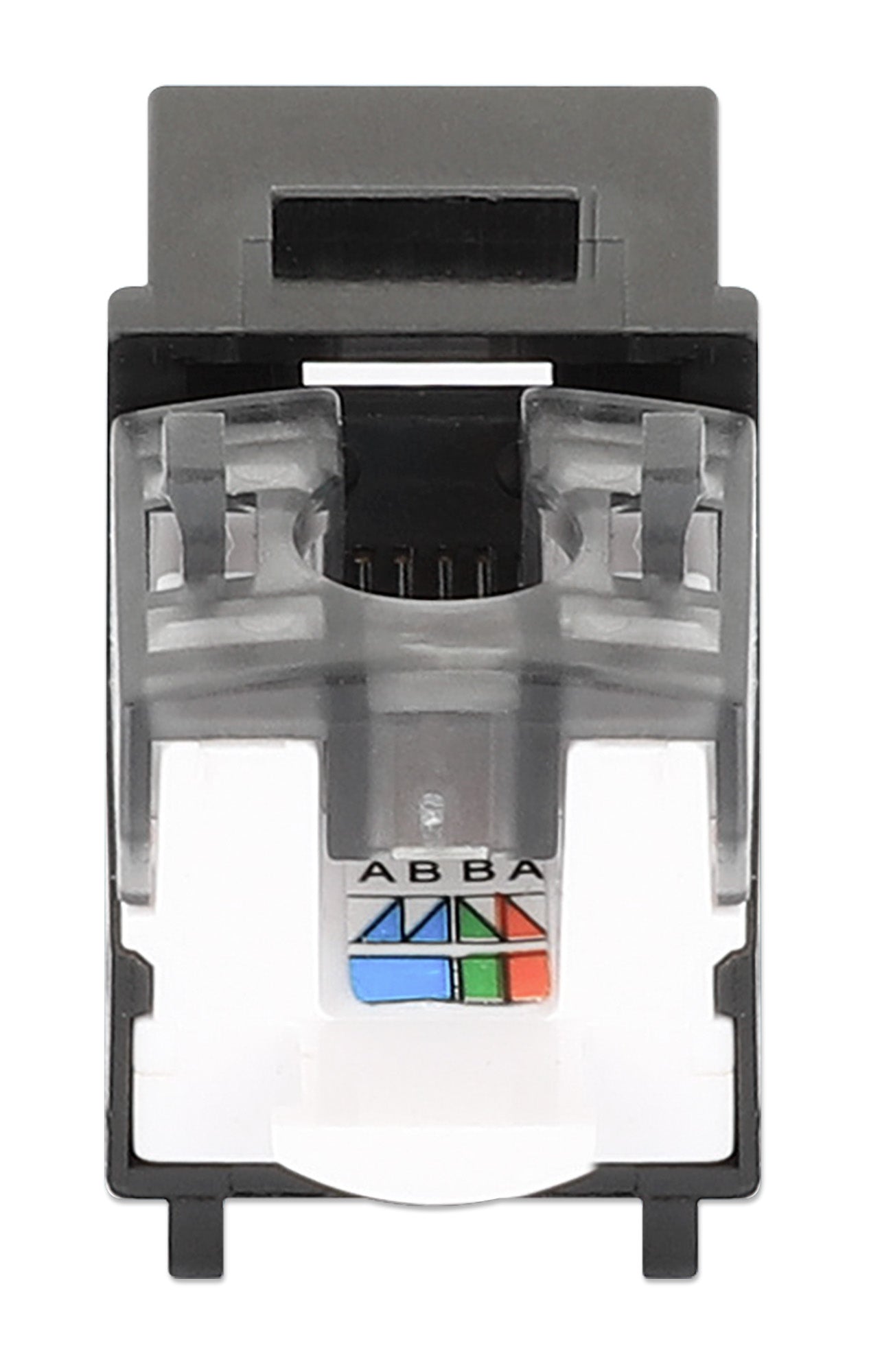 Cat6 Slim Keystone Jack with Punch-Down Stand, Black, 25-Pack Image 5
