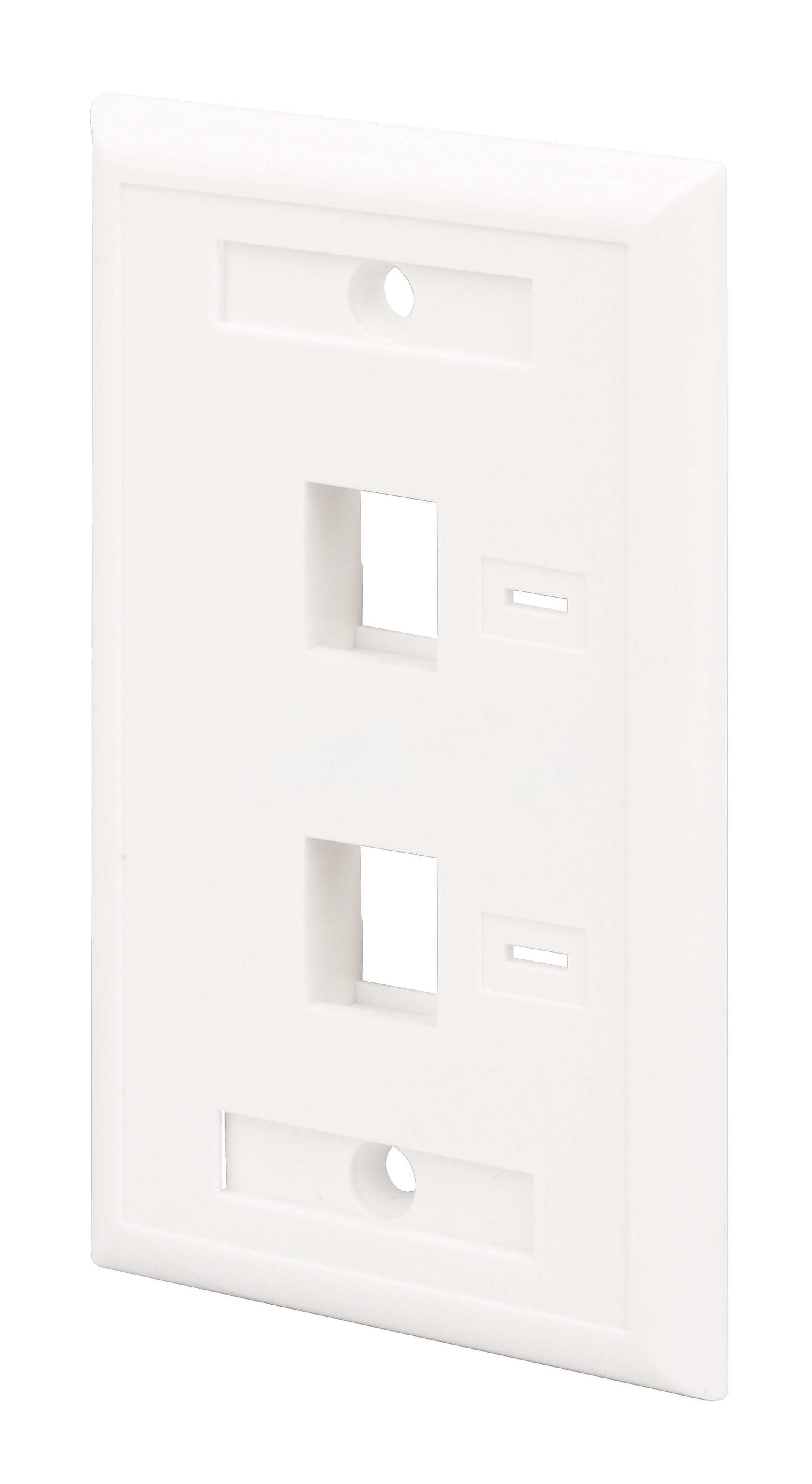 2-Outlet Keystone Wall Plate (Faceplate) Image 1