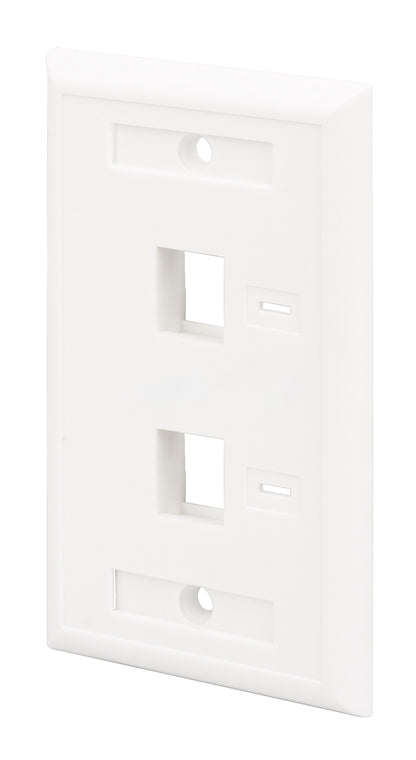 2-Outlet Keystone Wall Plate (Faceplate) Image 1