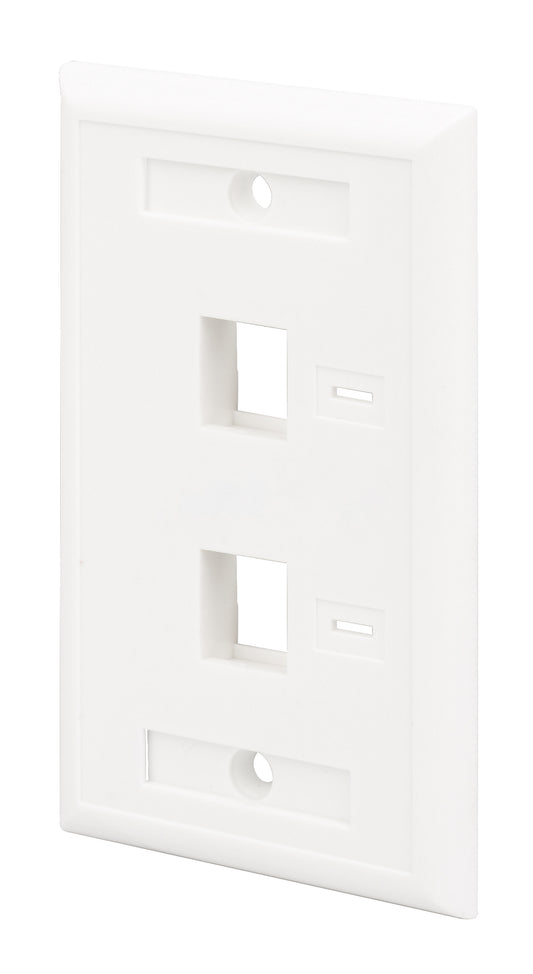 2-Outlet Keystone Wall Plate (Faceplate) Image 1