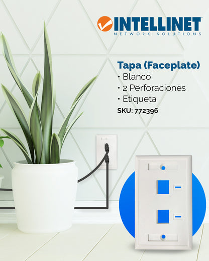 2-Outlet Keystone Wall Plate (Faceplate) Image 3