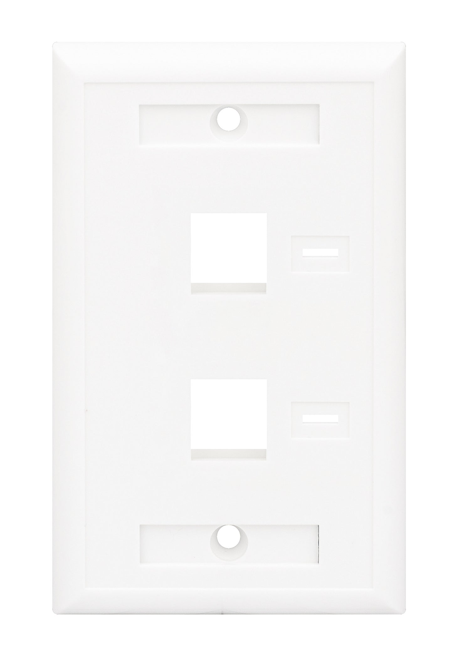 2-Outlet Keystone Wall Plate (Faceplate) Image 4