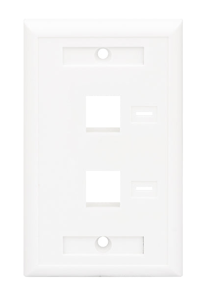 2-Outlet Keystone Wall Plate (Faceplate) Image 4
