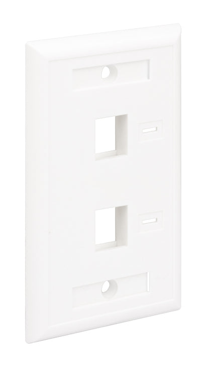 2-Outlet Keystone Wall Plate (Faceplate) Image 5