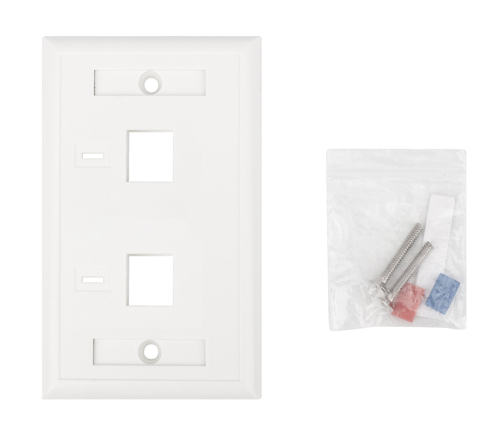2-Outlet Keystone Wall Plate (Faceplate) Image 8
