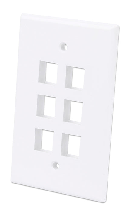 6-Outlet Oversized Keystone Wall Plate Image 1