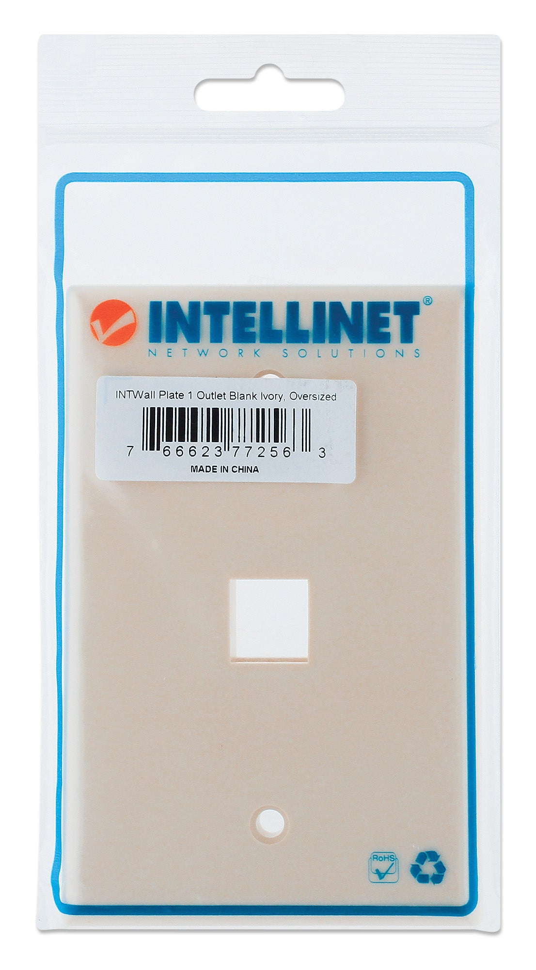 1-Outlet Oversized Keystone Wall Plate Packaging Image 2