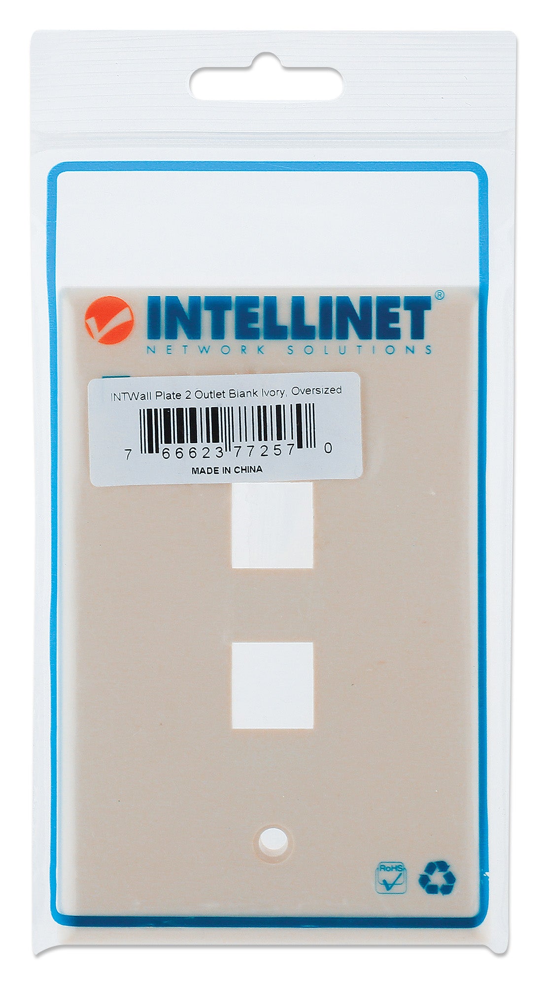 2-Outlet Oversized Keystone Wall Plate Packaging Image 2