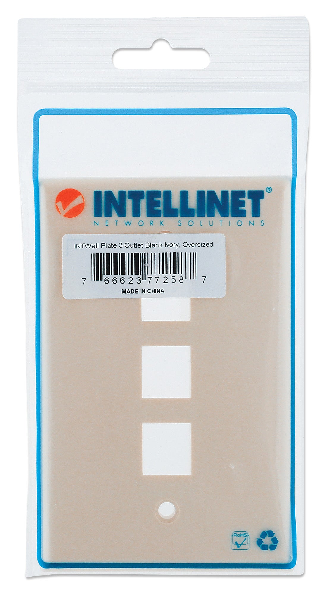 3-Outlet Oversized Keystone Wall Plate Packaging Image 2