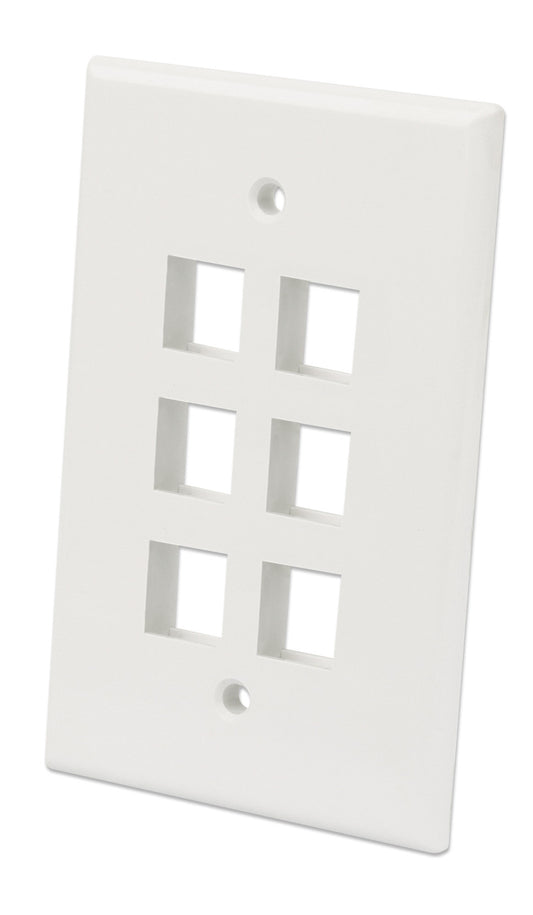6-Outlet Oversized Keystone Wall Plate Image 1