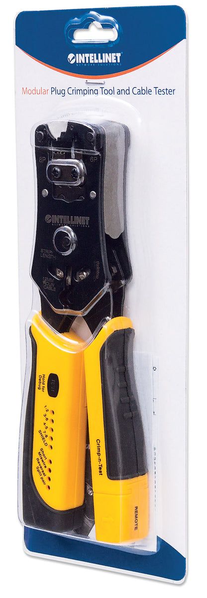 Universal Modular Plug Crimping Tool and Cable Tester Packaging Image 2