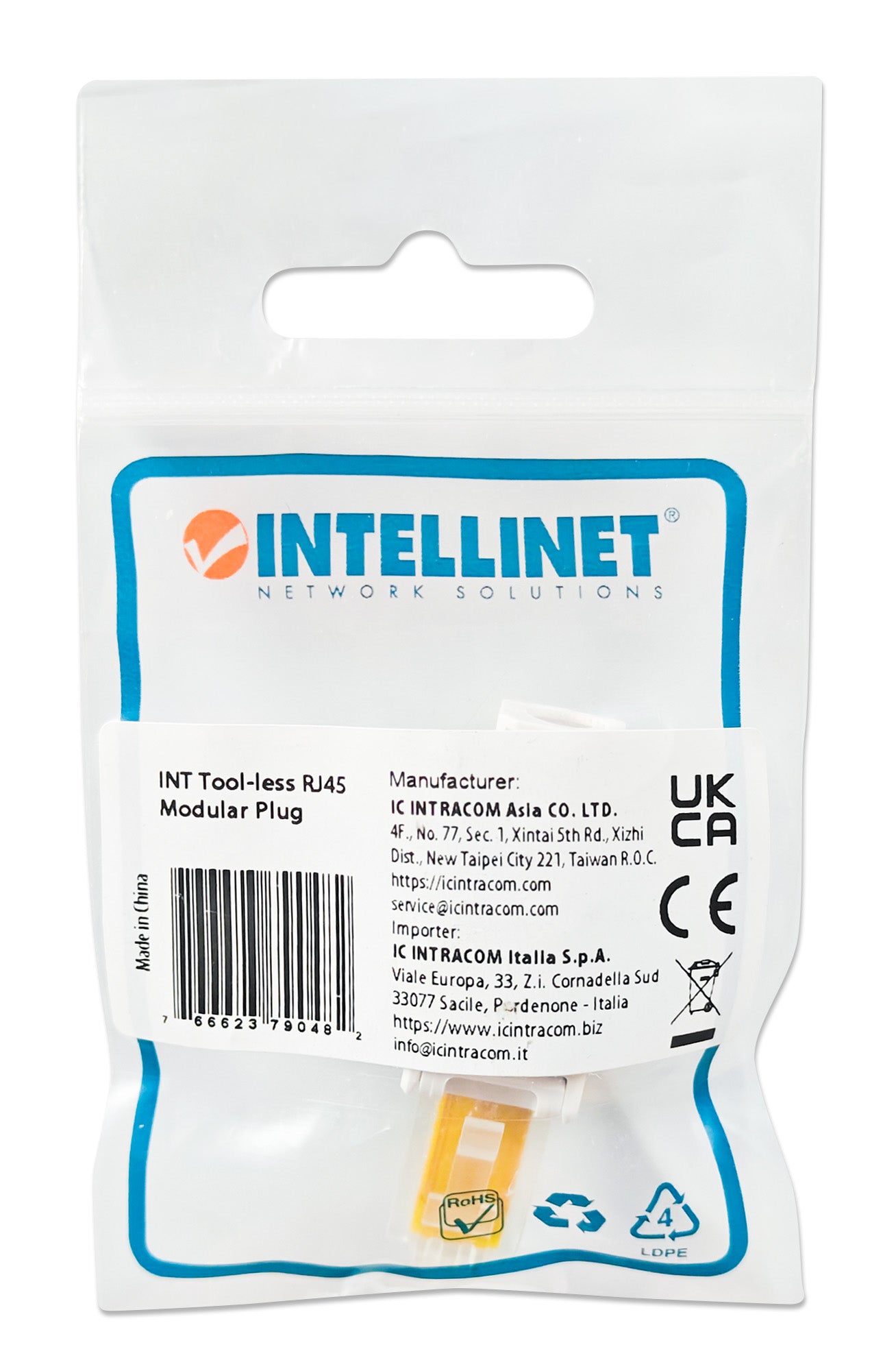 Toolless RJ45 Plug Packaging Image 2