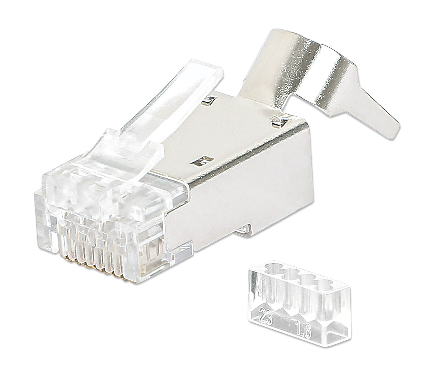 50-Pack Cat6A RJ45 Modular Plugs Pro Line Image 1