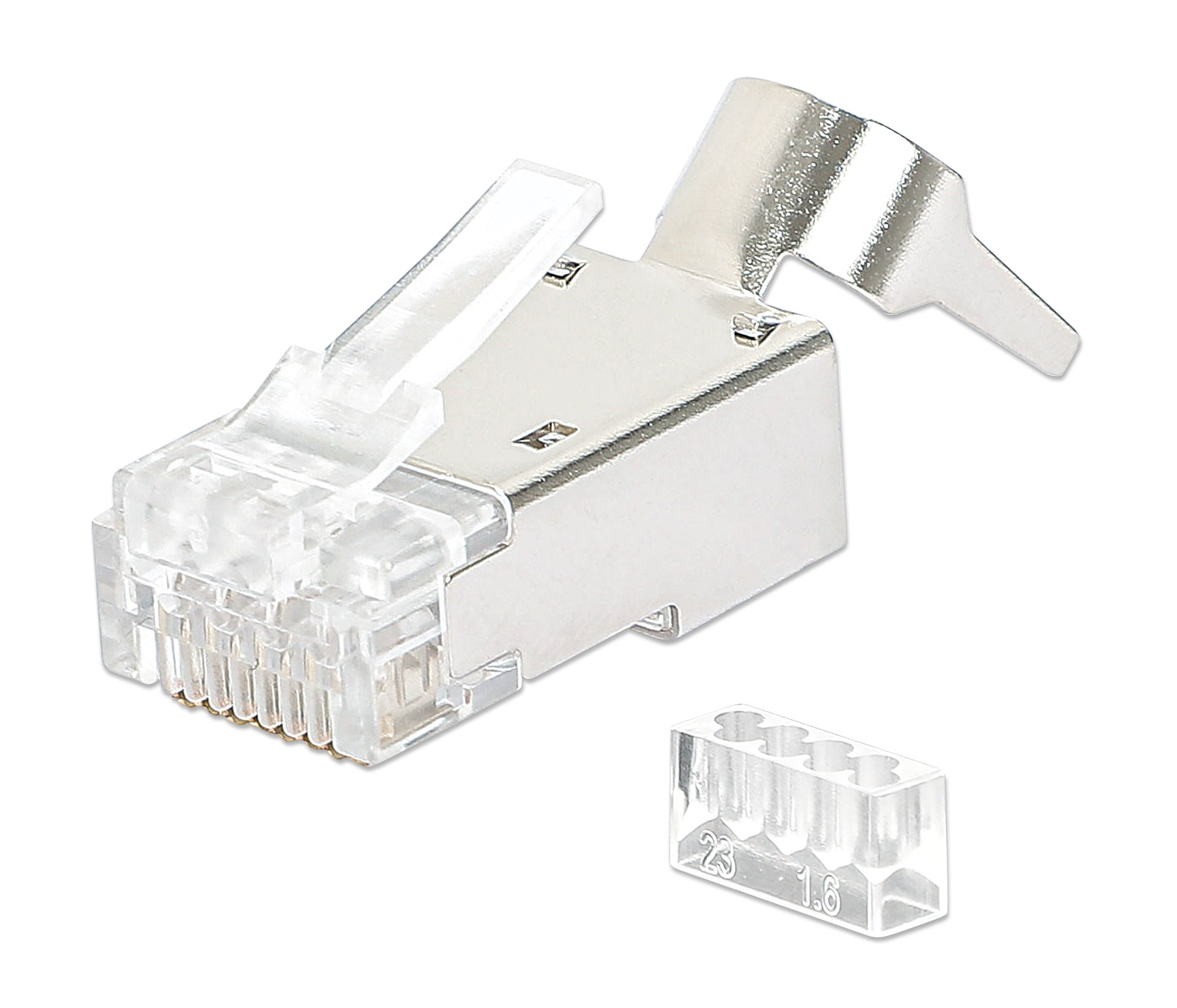 50-Pack Cat6A RJ45 Modular Plugs Pro Line Image 1