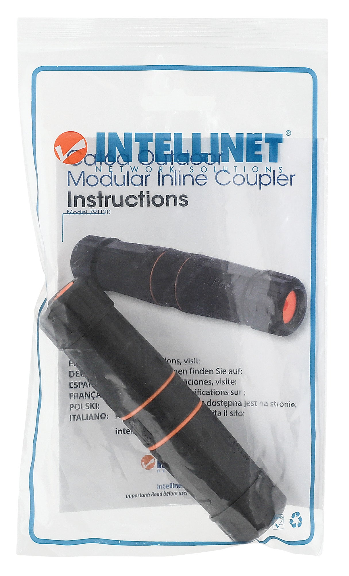 Cat6a Outdoor Modular Inline Coupler Packaging Image 2