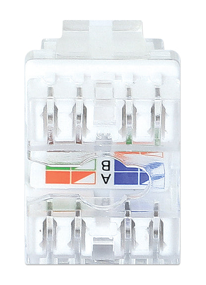 Port Identifier Cat6 Punch-Down Keystone Jack with LED, Transparent, 25-Pack Image 4