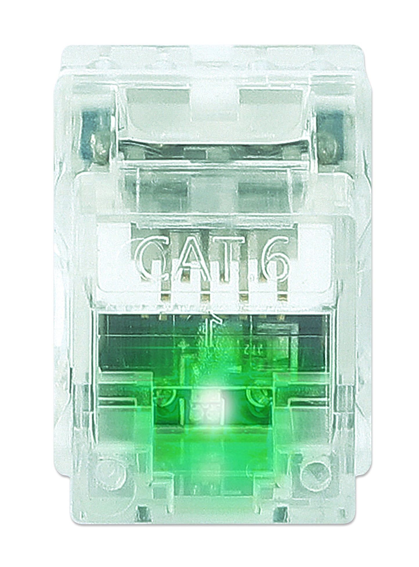 Port Identifier Cat6 Punch-Down Keystone Jack with LED, Transparent, 25-Pack Image 6