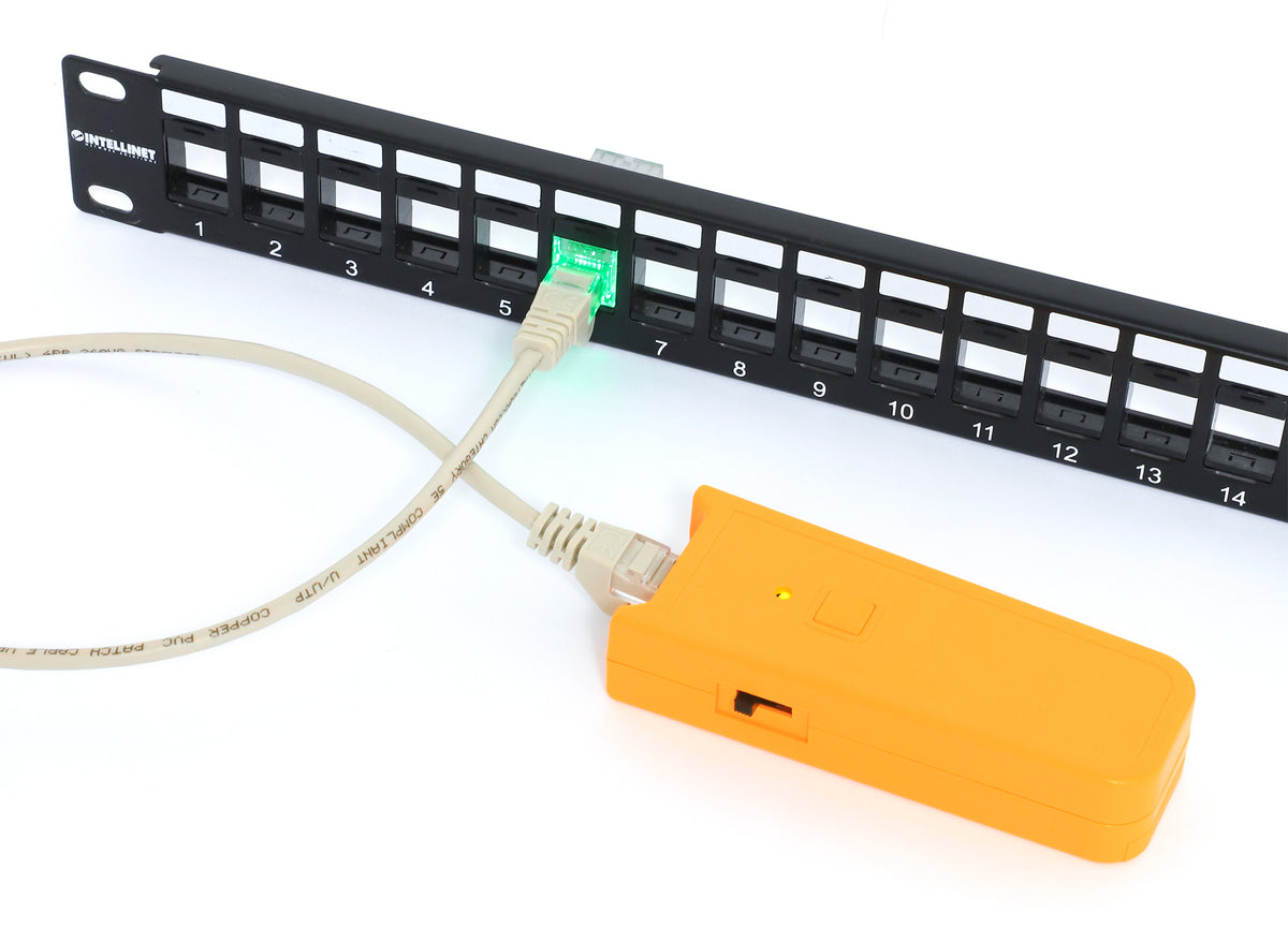 Port Identifier Cat6 Punch-Down Keystone Jack with LED, Transparent, 25-Pack Image 7